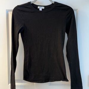 Ambiance Black Fitted Crew Neck T-Shirt